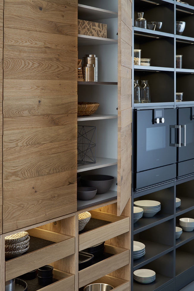 Bavarian Estate matte charcoal cabinetry