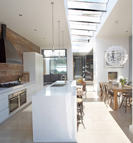 Hamptons Barn kitchen overview