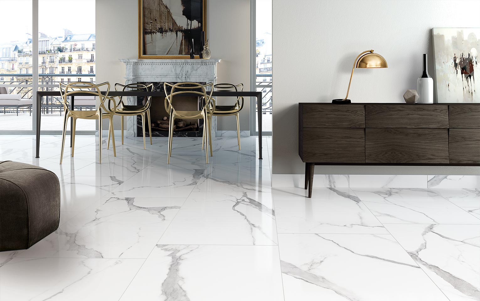 Artisanal ceramic tile selection