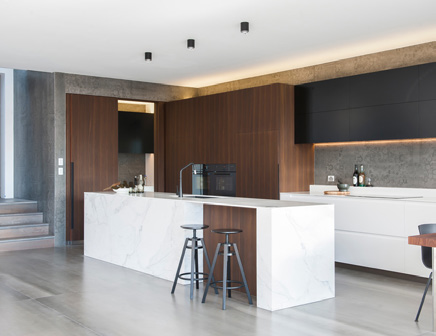 Hudson Residence kitchen overview