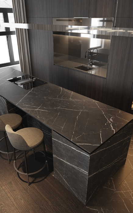 Midnight Villa kitchen overview